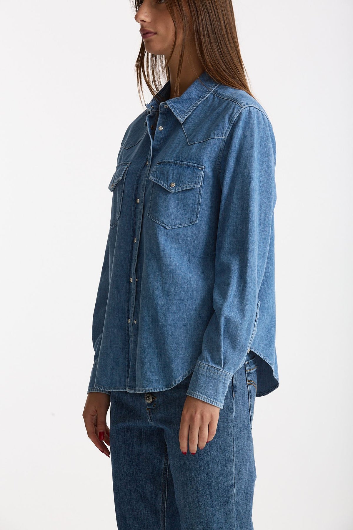 Camicia ESIBIZIONISTA in denim women Dondup - 3