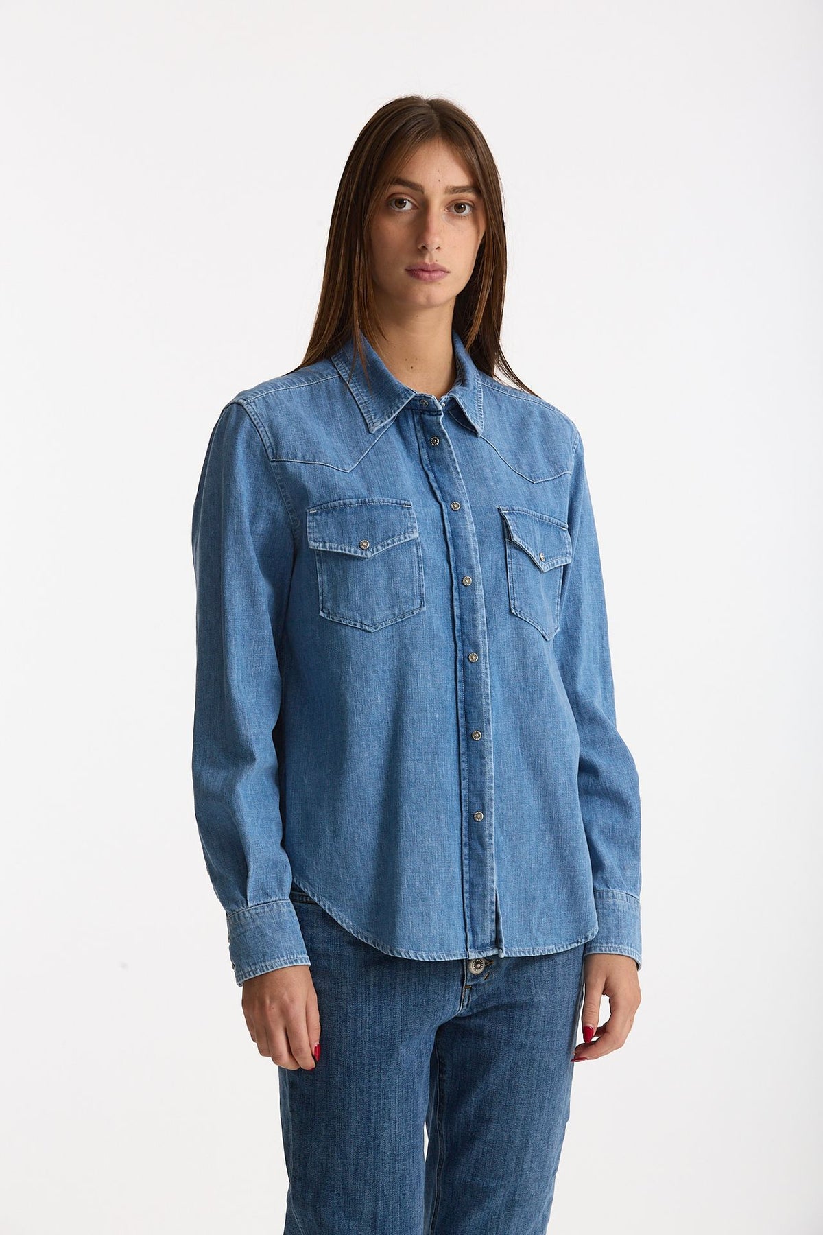 Camicia ESIBIZIONISTA in denim women Dondup - 1