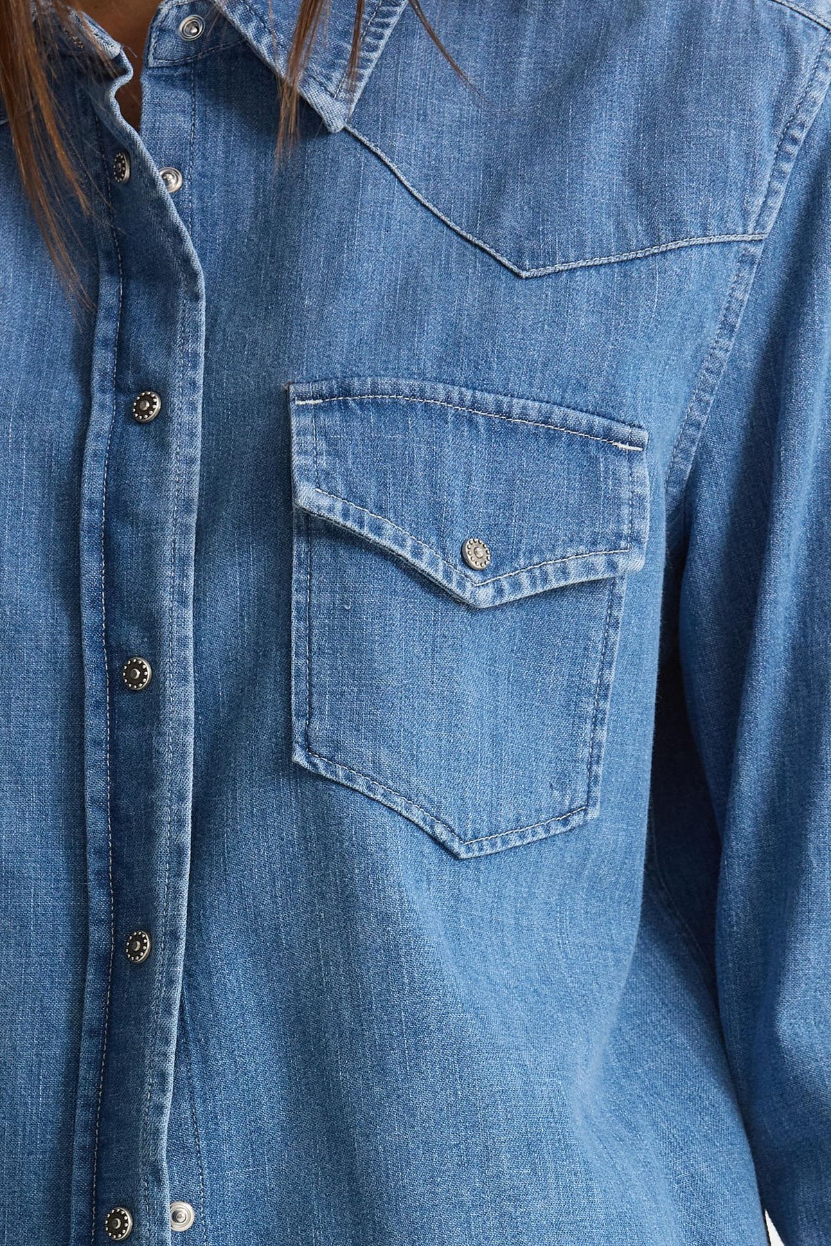 Camicia ESIBIZIONISTA in denim women Dondup - 5