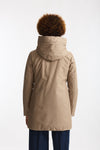Giaccone TOGGLE in gabardina tecnica beige women Fay - 2