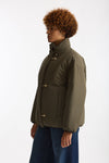 Bomber in microfibra verde militare women Fay - 2