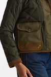 Giacca trapuntata tre Ganci verde militare women Fay - 6