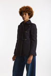 Cappotto slim in panno di lana blu women Fay - 1