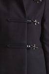 Cappotto slim in panno di lana blu women Fay - 5