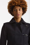 Cappotto slim in panno di lana blu women Fay - 6