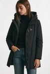 Giaccone TOGGLE in gabardina tecnica nero women Fay - 2