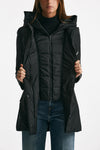 Giaccone TOGGLE in gabardina tecnica nero women Fay - 5