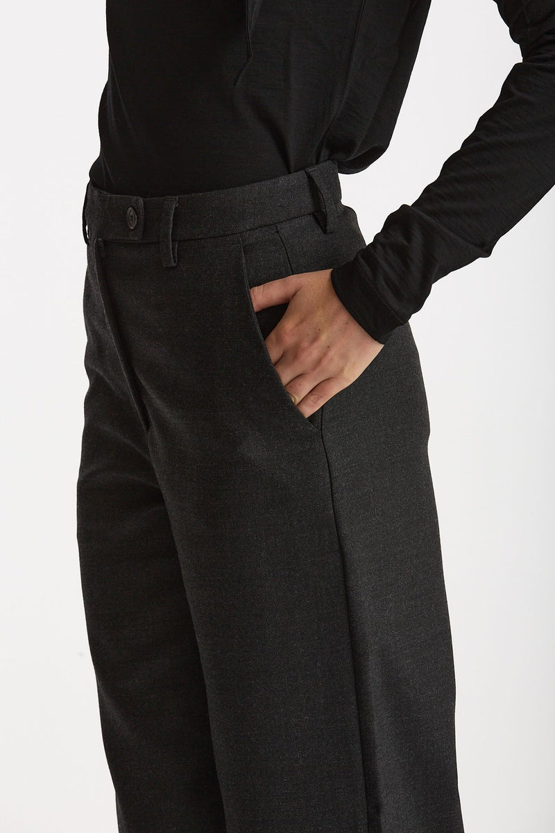 Pantalone in lana PHAEDRA grigio antracite women Grifoni - 5