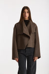 Giacca Gala cropped tortora scuro women Grifoni - 1