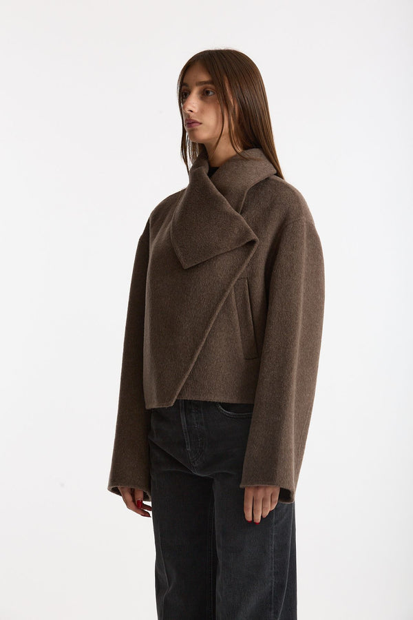 Giacca Gala cropped tortora scuro women Grifoni