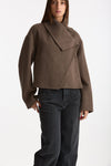 Giacca Gala cropped tortora scuro women Grifoni - 4