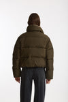 Piumino crop PINE reversibile verde militare/beige women Grifoni - 3