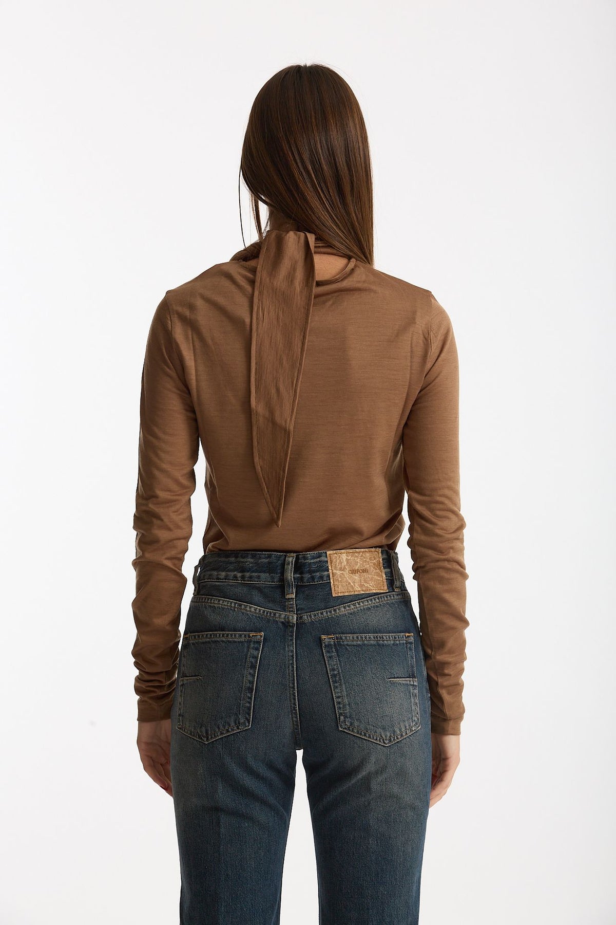 Maglia collo alto TESSA cammello women Grifoni - 5