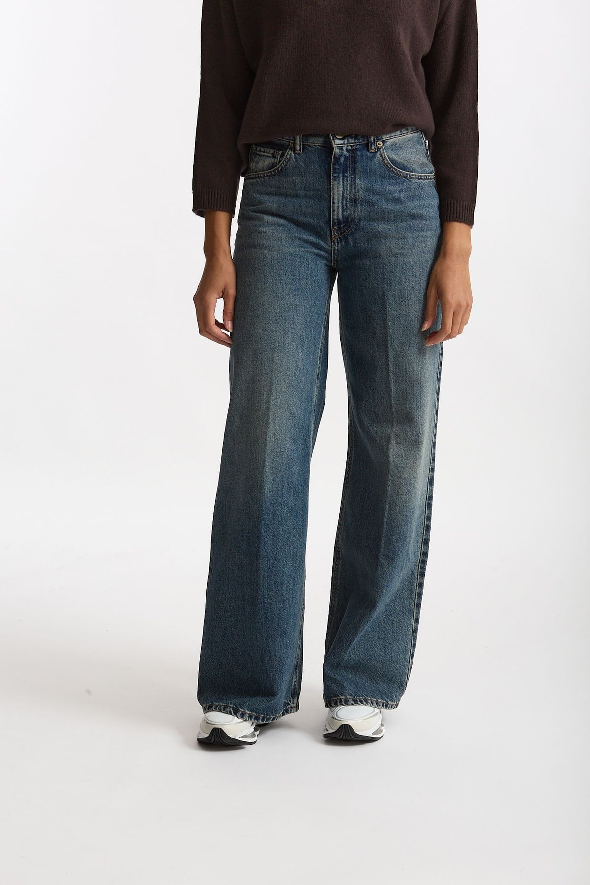 Jeans wide leg BETHEL lavaggio medio women Grifoni - 2
