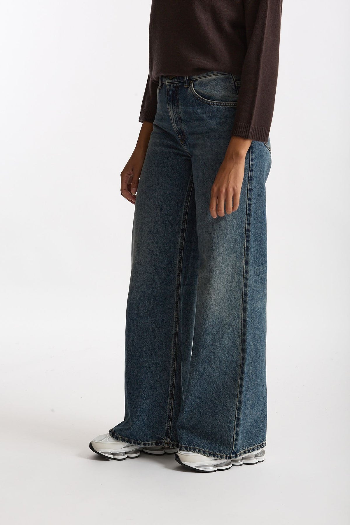 Jeans wide leg BETHEL lavaggio medio women Grifoni - 3