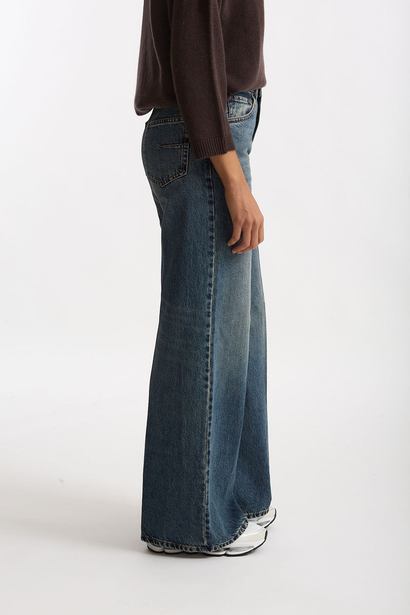 Jeans wide leg BETHEL lavaggio medio women Grifoni - 1