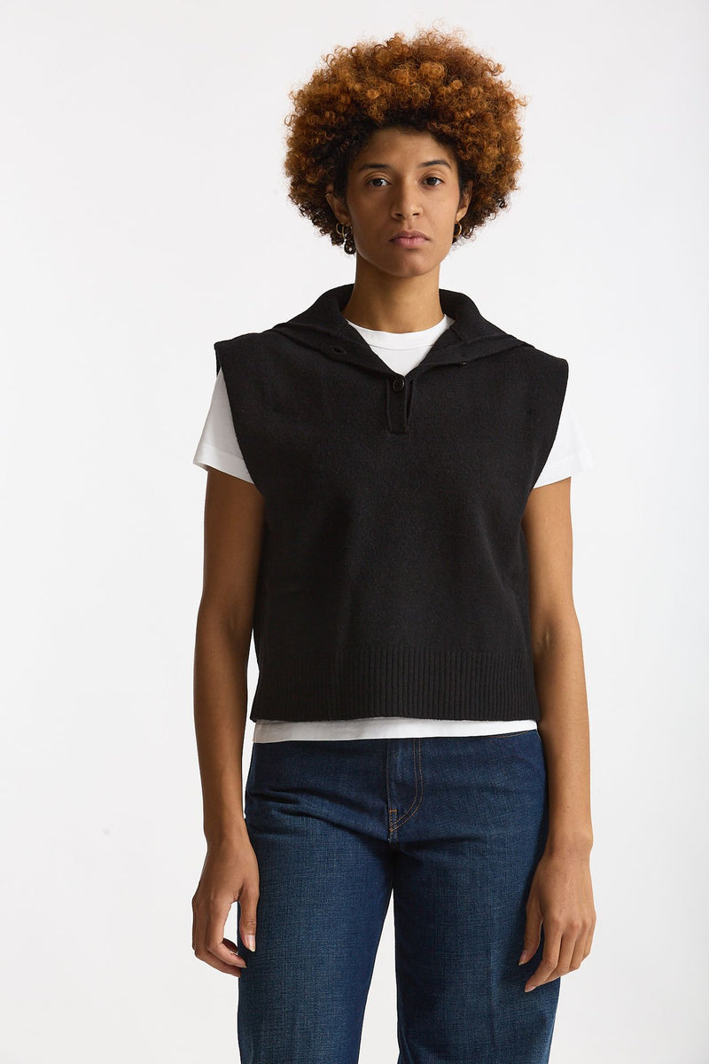 Gilet in lana nero women Grifoni - 1