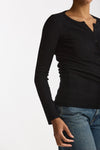 Maglia serafino in lana e alpaca nero women Grifoni - 5