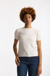 Maglia mezza manica in lana panna women Grifoni - 1