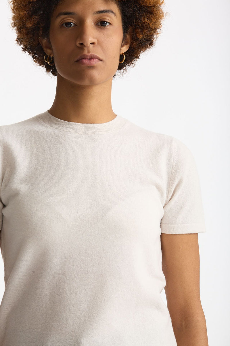 Maglia mezza manica in lana panna women Grifoni - 5