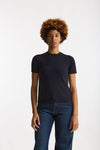 Maglia mezza manica in lana blu women Grifoni - 1