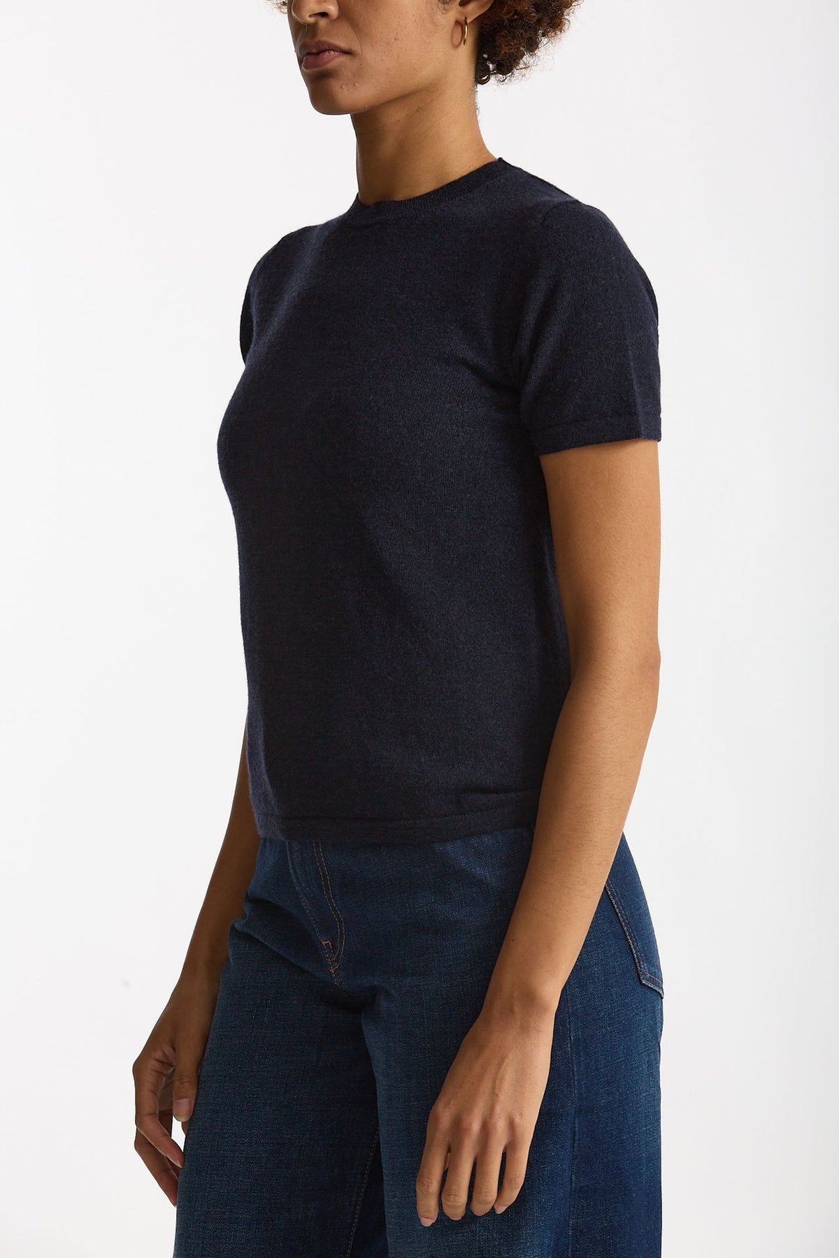 Maglia mezza manica in lana blu women Grifoni - 2