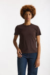 T-shirt basic in cotone marrone women Grifoni - 2