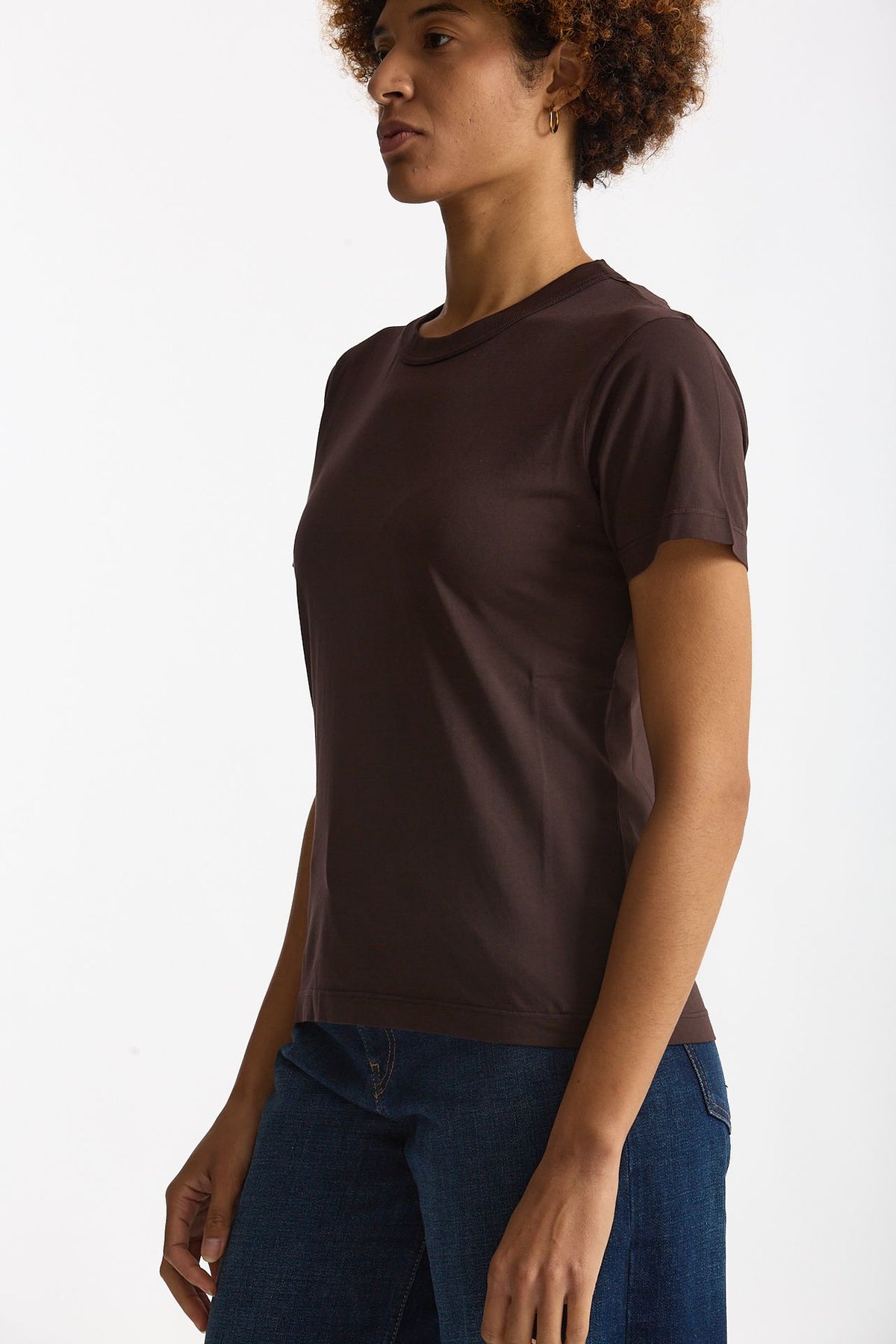 T-shirt basic in cotone marrone women Grifoni - 3