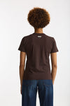 T-shirt basic in cotone marrone women Grifoni - 1