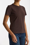 T-shirt basic in cotone marrone women Grifoni - 5