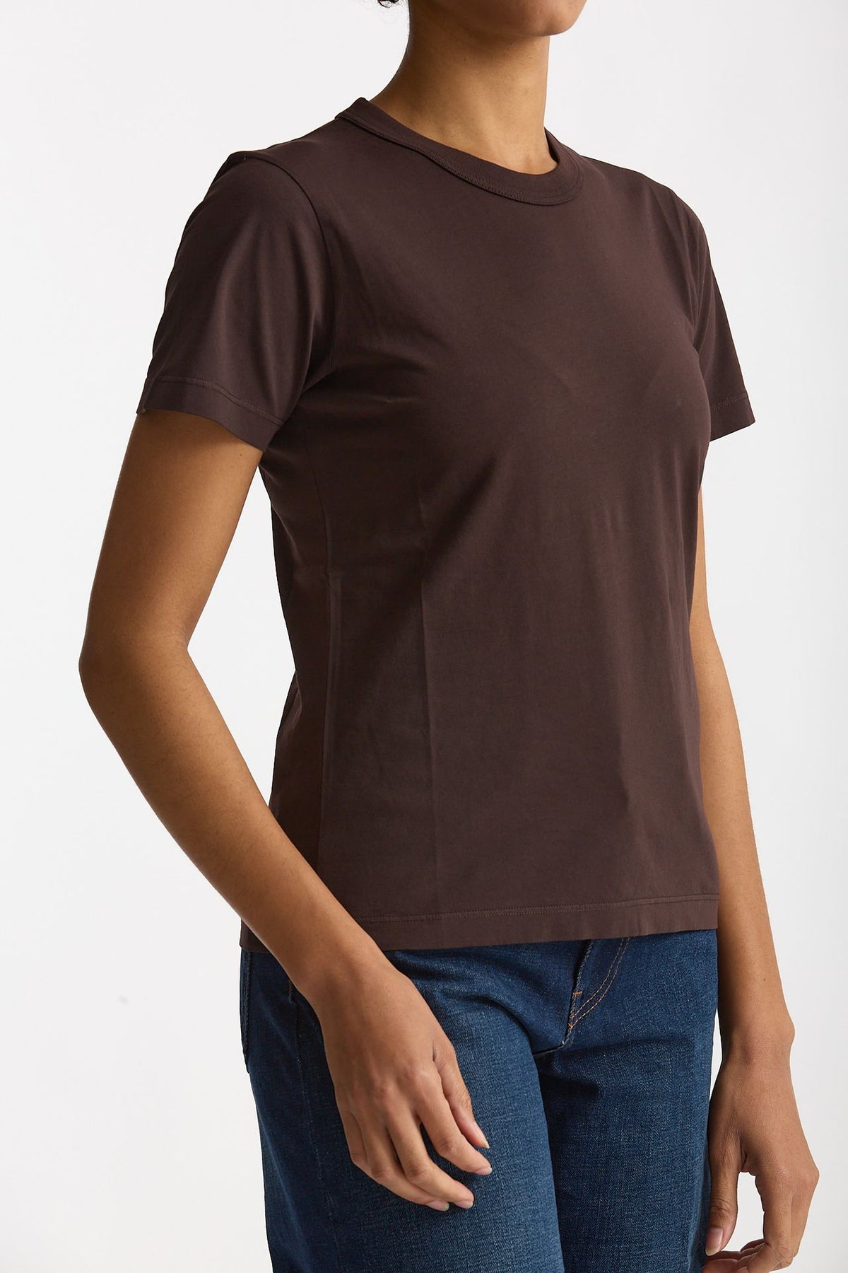 T-shirt basic in cotone marrone women Grifoni - 5