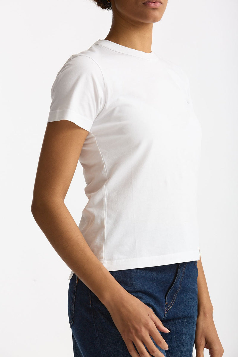 T-shirt basic in cotone bianco women Grifoni - 4
