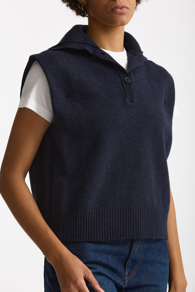 Gilet in lana blu women Grifoni - 4
