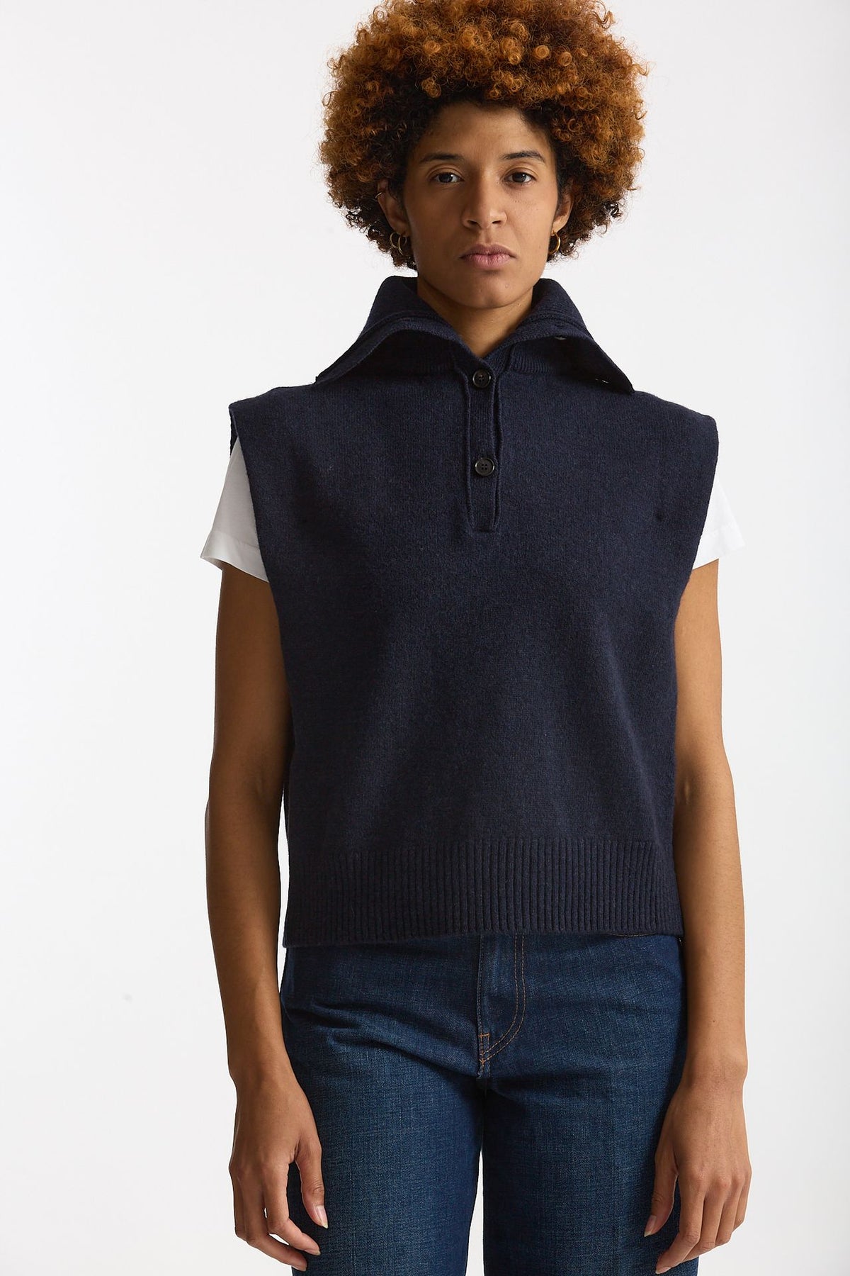 Gilet in lana blu women Grifoni - 5