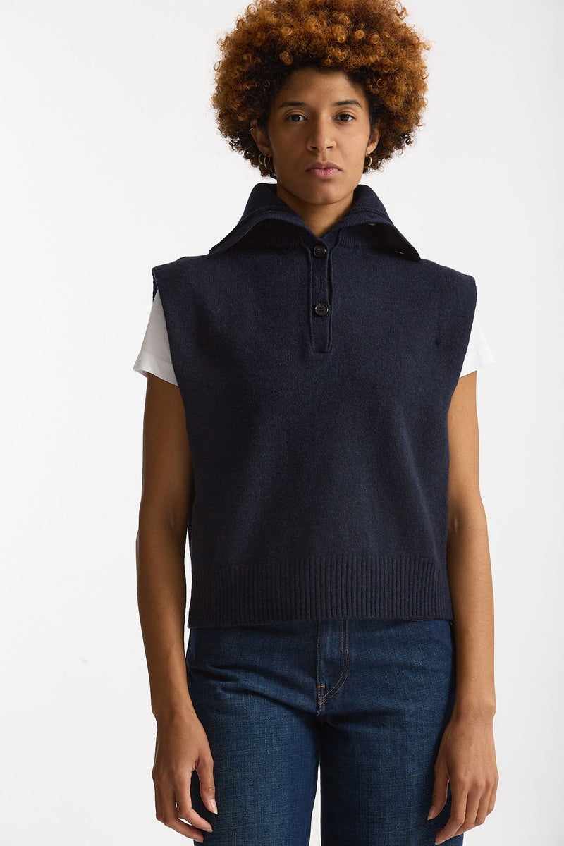 Gilet in lana blu women Grifoni - 5