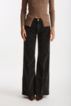 Pantaloni in velluto CLARA nero slavato women Haikure - 2