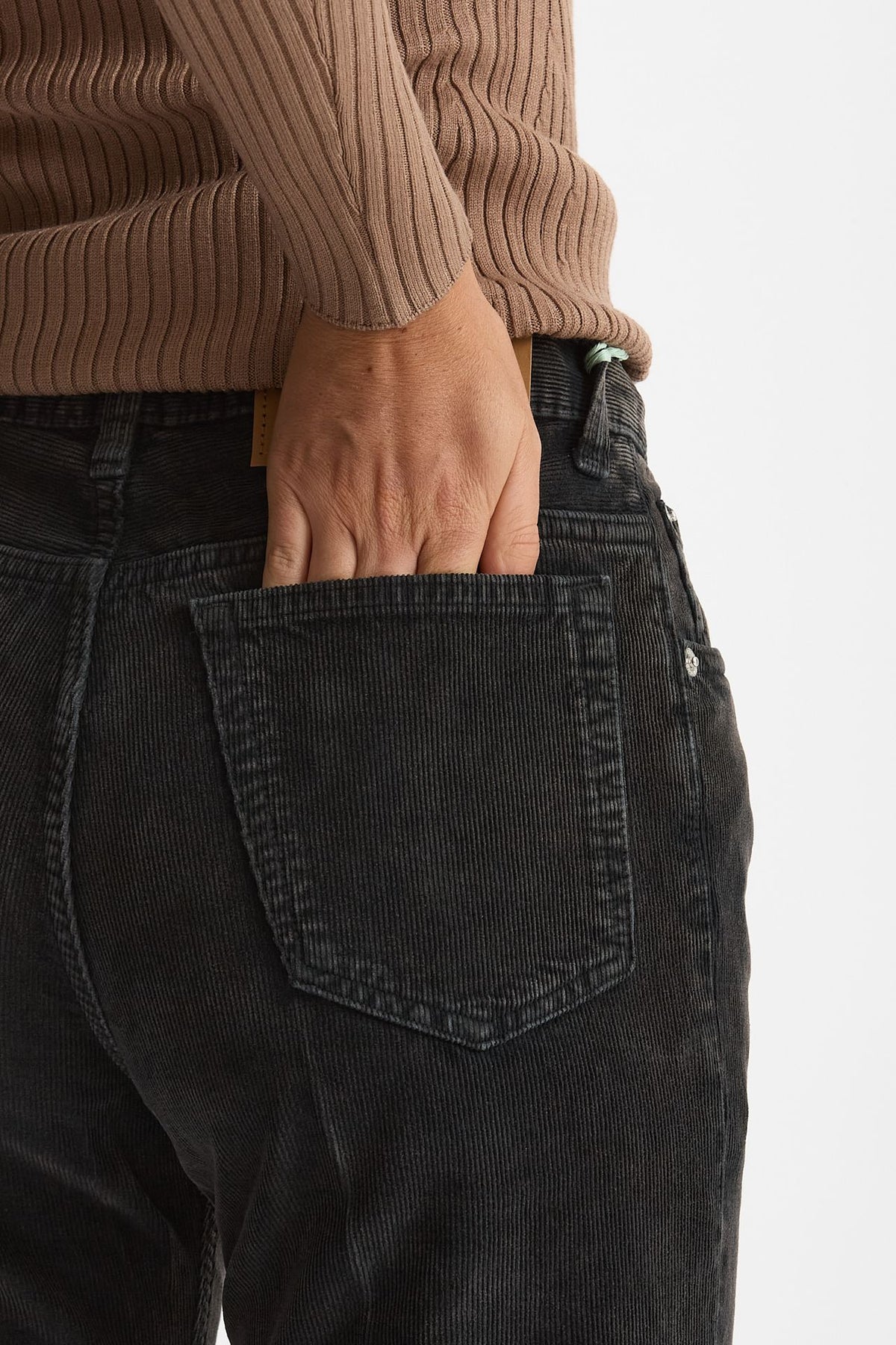 Pantaloni in velluto CLARA nero slavato women Haikure - 6