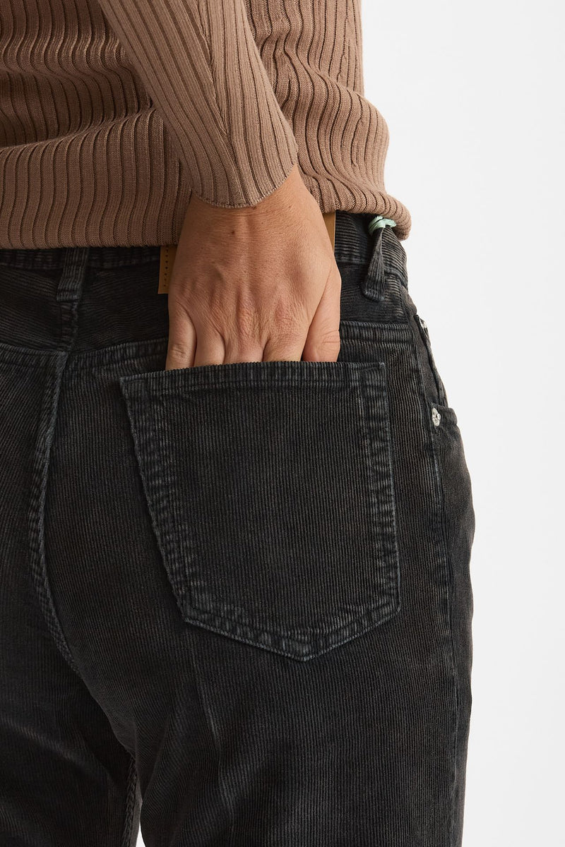 Pantaloni in velluto CLARA nero slavato women Haikure - 6