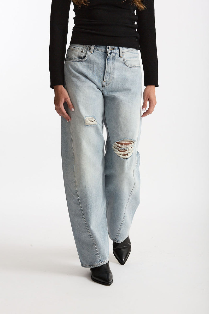 Jeans barrel CLYDE denim chiaro women Haikure - 1