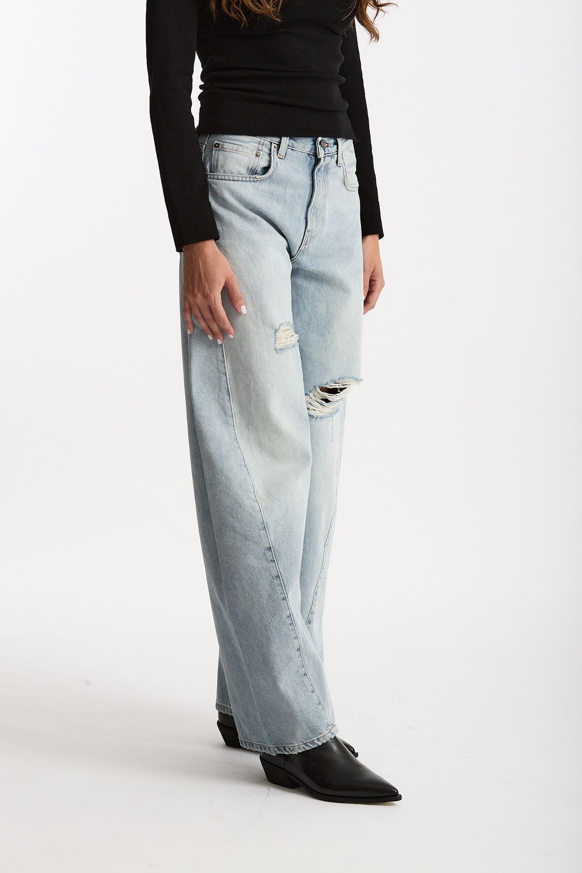 Jeans barrel CLYDE denim chiaro women Haikure - 4