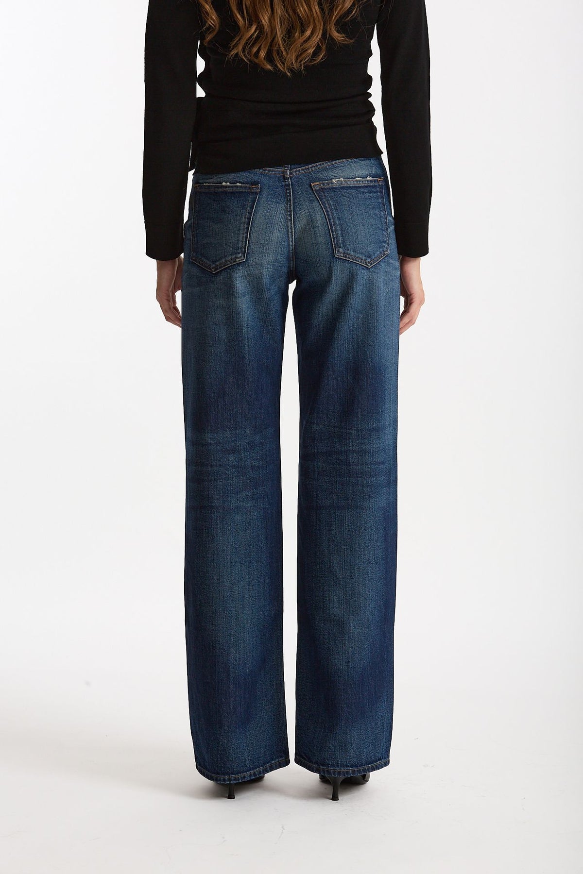 Jeans wide leg KOREA vita alta women Haikure - 4