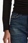 Jeans wide leg KOREA vita alta women Haikure - 5