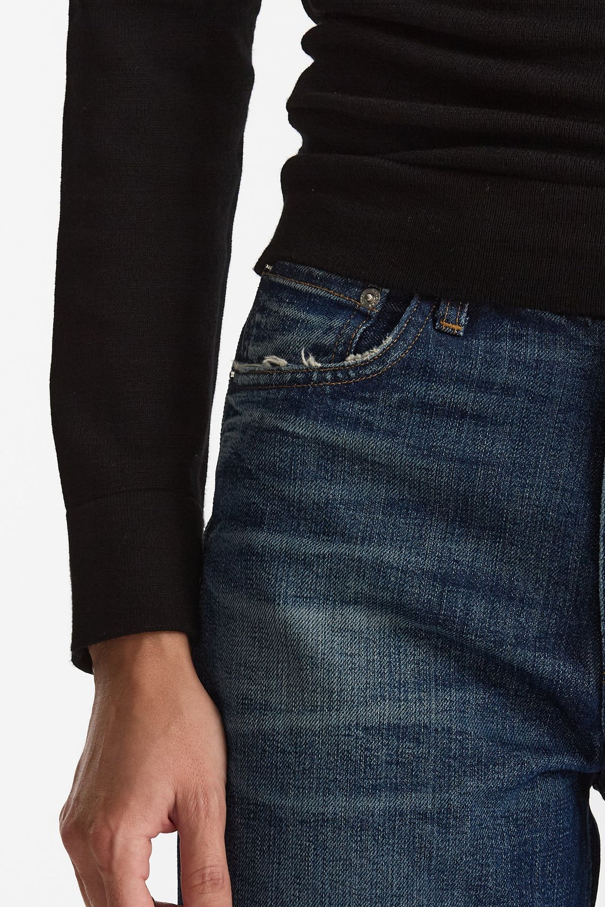 Jeans wide leg KOREA vita alta women Haikure - 5