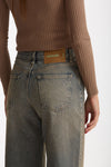 Jeans wide leg KOREA vita alta women Haikure - 6