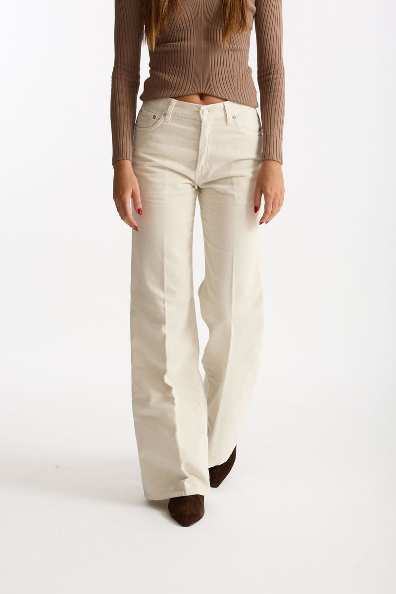 Pantaloni in velluto CLARA panna women Haikure - 1
