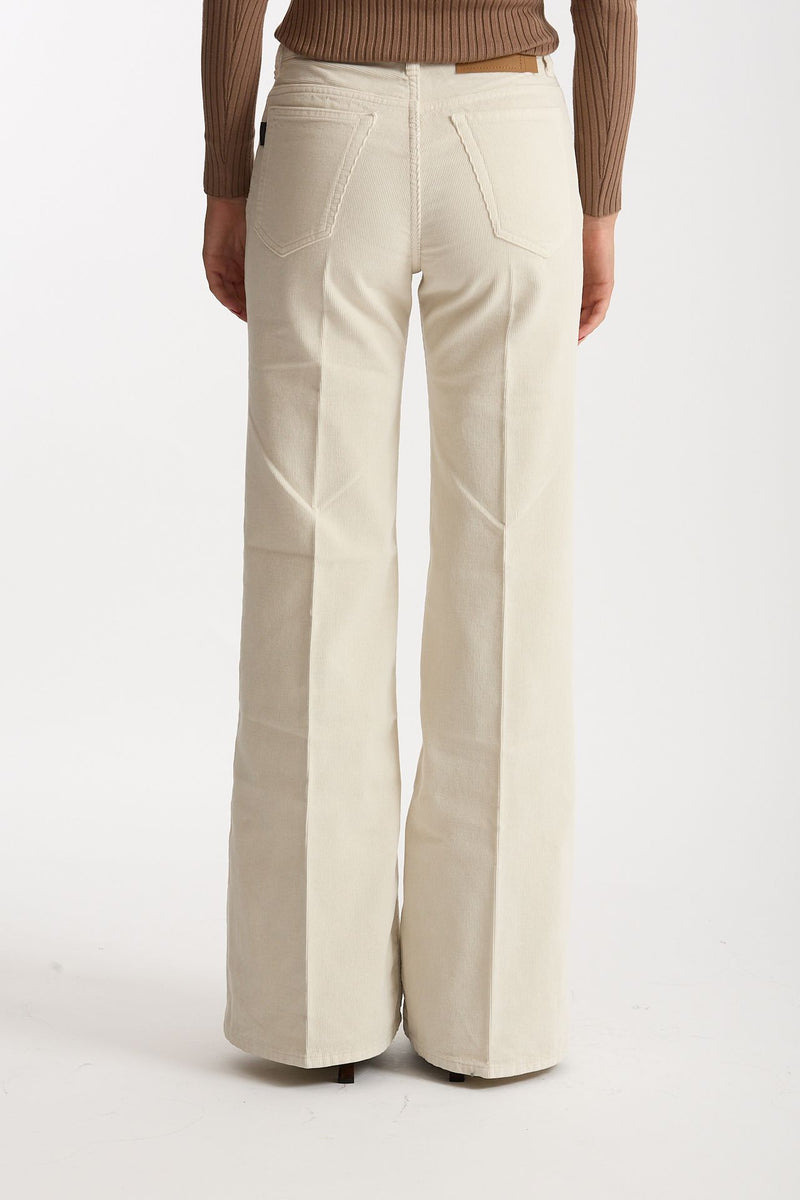 Pantaloni in velluto CLARA panna women Haikure - 3