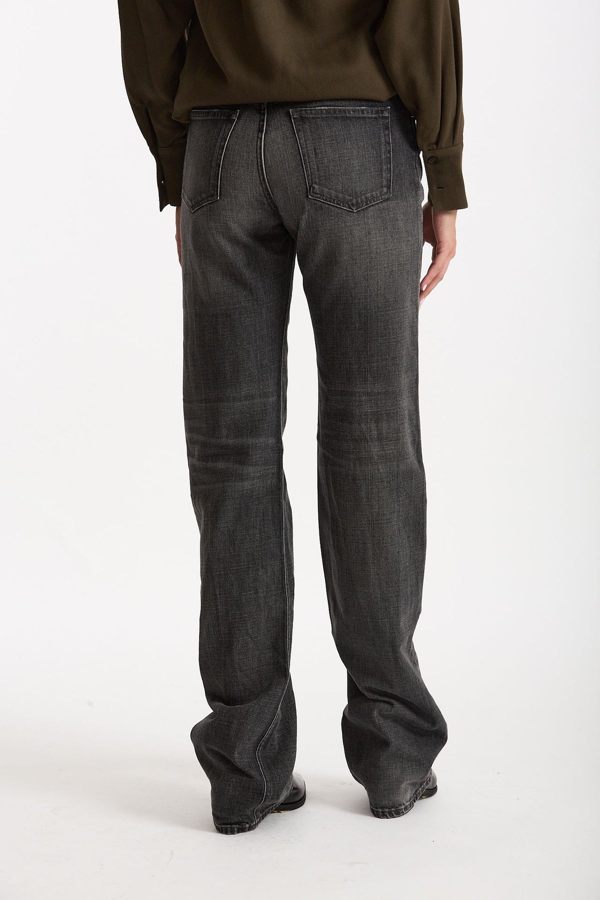Jeans dritto STAR lavaggio grigio nero women Haikure - 4