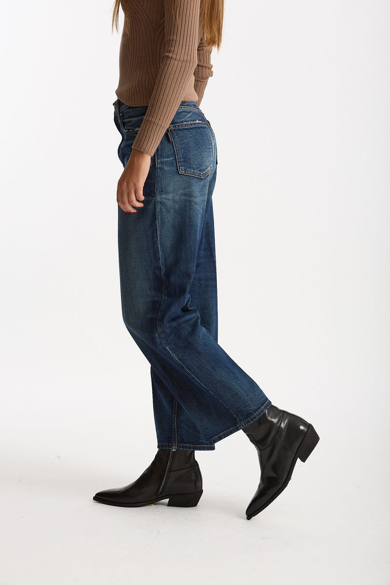 Jeans boy BETTY lavaggio blu scuro women Haikure - 1