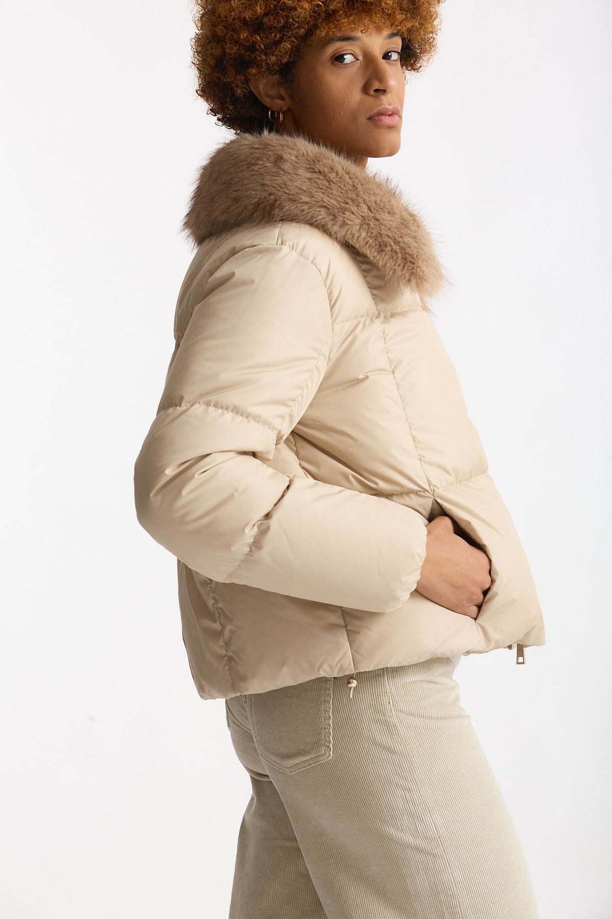 Piumino corto beige women Herno - 3