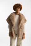 Gilet in eco pelliccia beige women Herno - 1